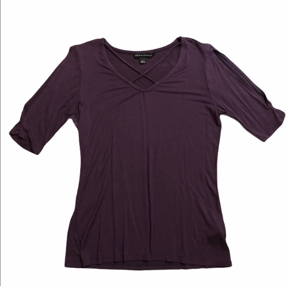 Rock & Republic Women’s Peep Sleeves Top